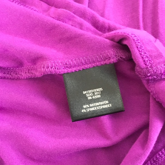 Attention Purple Tunic Tank Top Plus Size 2X - Picture 6 of 6